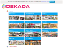 Tablet Screenshot of galeriadekada.pl